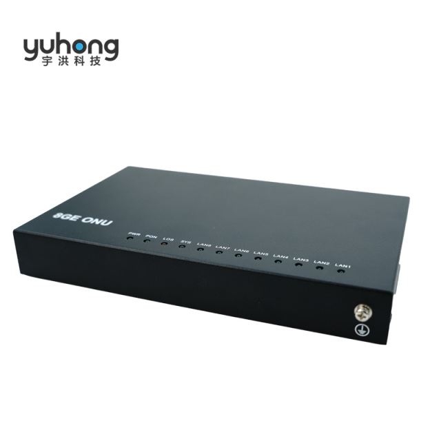 Iron Shell 8GE GPON Terminal ONU (Eight Network Port Data Type ONU)--GPU080-8GL-PSE