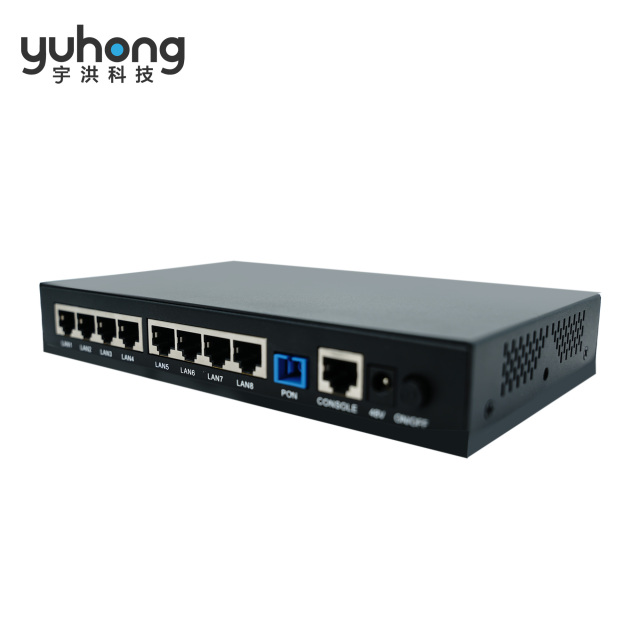 Iron Shell 8GE GPON Terminal ONU (Eight Network Port Data Type ONU)--GPU080-8GL-PSE