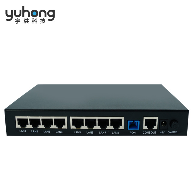 Iron Shell 8GE GPON Terminal ONU (Eight Network Port Data Type ONU)--GPU080-8GL-PSE