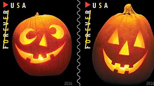 2016 USPS Jack o Lanterns Forever First Class Postage Stamps
