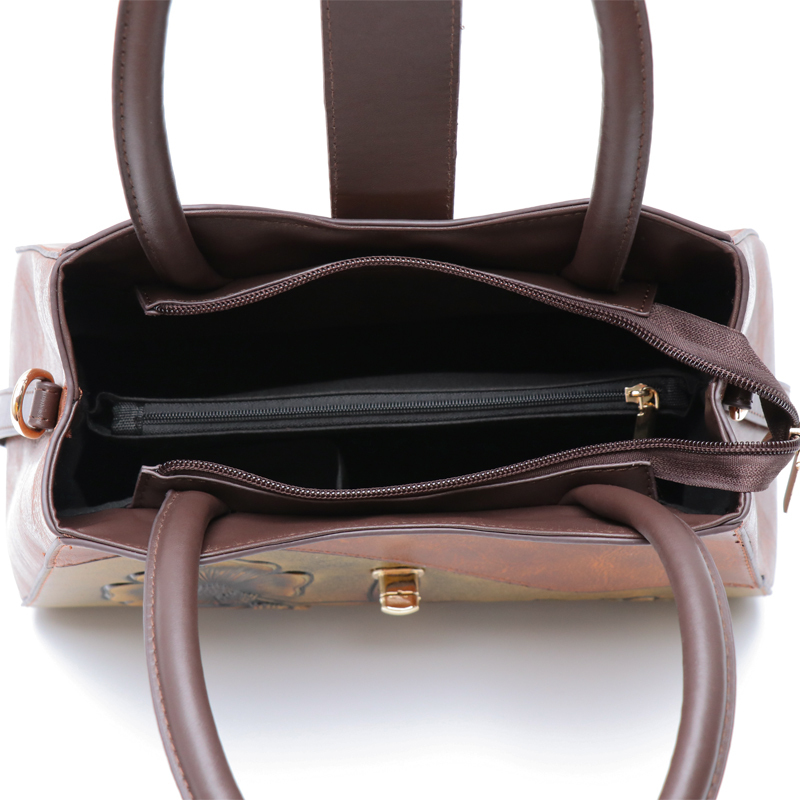 New Arrival Bohemian Floral Embossed Crossbody Bag Handcrafted Feel PU Leather Timeless Design For All Seasons