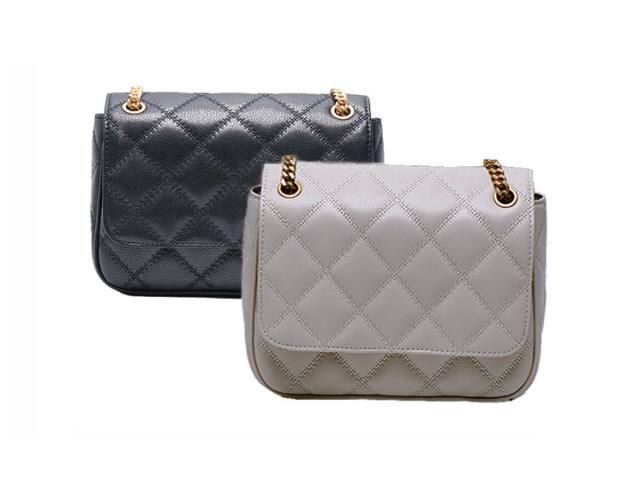 Classic Quilted Flap Shoulder Bag Top Grain Leather Gold Chain Timeless Silhouette Custom Color