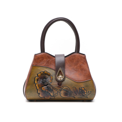 New Arrival Bohemian Floral Embossed Crossbody Bag Handcrafted Feel PU Leather Timeless Design For All Seasons
