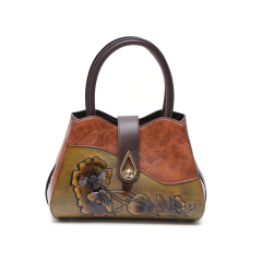 New Arrival Bohemian Floral Embossed Crossbody Bag Handcrafted Feel PU Leather Timeless Design For All Seasons