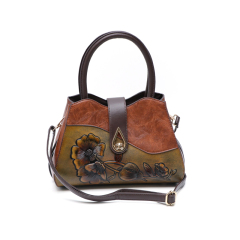 New Arrival Bohemian Floral Embossed Crossbody Bag Handcrafted Feel PU Leather Timeless Design For All Seasons