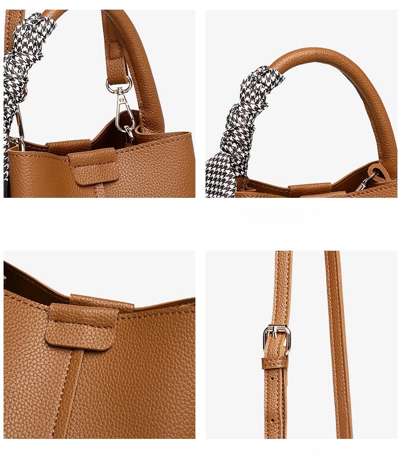 Classic Quilted Genuine Leather Shoulder Bag Stylish Spacious Daily Use