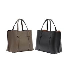 High Quality Large Capacity Support Custom Genuine Leather Tote Bag Shopping Bag