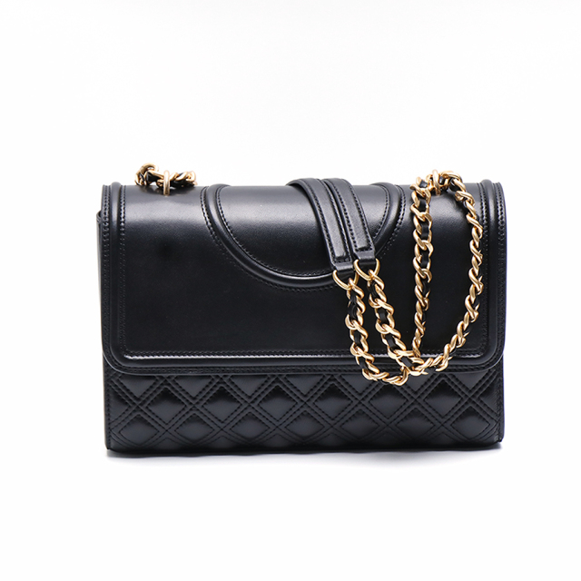 Timeless Genuine Leather Flap Shoulder Bag Multiple Pockets Diamond Quilting Easy Carry