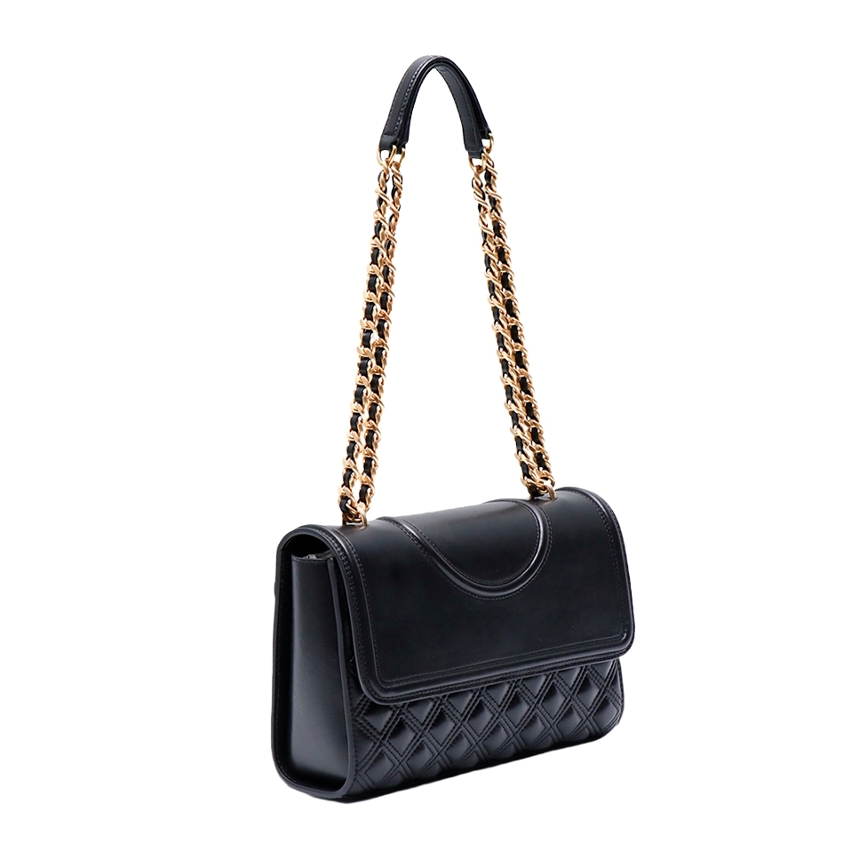 Timeless Genuine Leather Flap Shoulder Bag Multiple Pockets Diamond Quilting Easy Carry