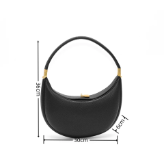 Fashion High Quality PU Leather Crescent Handbag Crossbody Bag Shoulder Bag Women's Bag for Daily Life