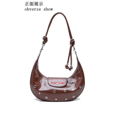 High Quality Custom Fashionable PU Leather Underarm Bags Shoulder Bags Crossbody Bags for Women