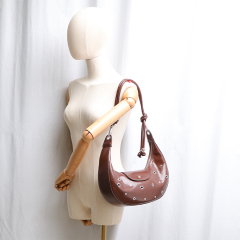 High Quality Custom Fashionable PU Leather Underarm Bags Shoulder Bags Crossbody Bags for Women