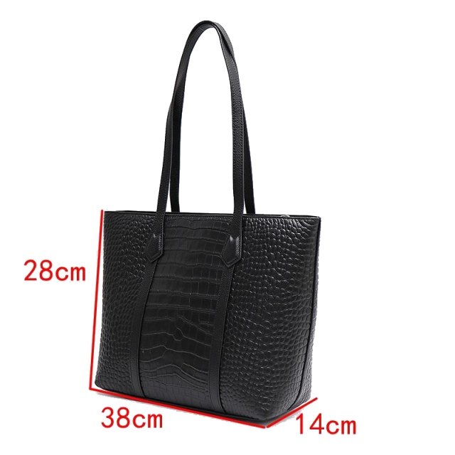 Fashionable Large Capacity PU Leather Women's Tote Bag Handbag for Shopping