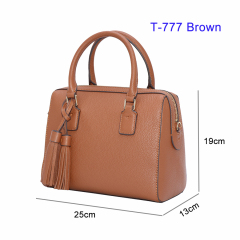 Classical Luxury Large Capacity Genuine PU Leather Custom Material Tassels Backpack Shoulder Tote Handbags for Women