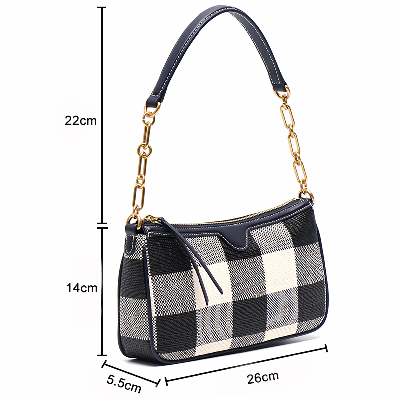 Woman Ladies and Girls Out Traveling Shopping Sports Carry the Fashion Raffiagrass Cowleather Shoulder Handbag