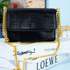 High Quality Multi-Color Selection Fashion Lizard Pattern Cowleather Women Shoulder Bag Brand