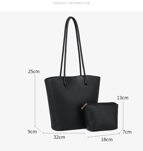 Hot Sale PU Leather Large Capacity Tote Bag Shoulder Bucket Bag for Outing