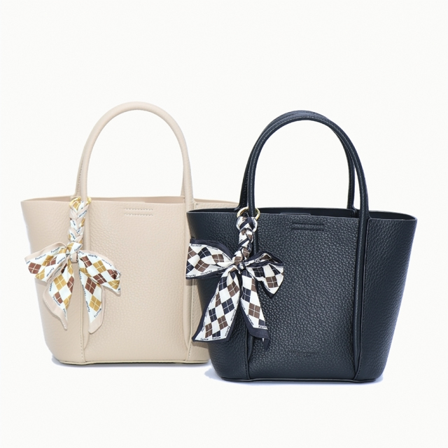 Popular Elegant Stylish Support Customization PU Leather Purses Bucket Bag Handbag