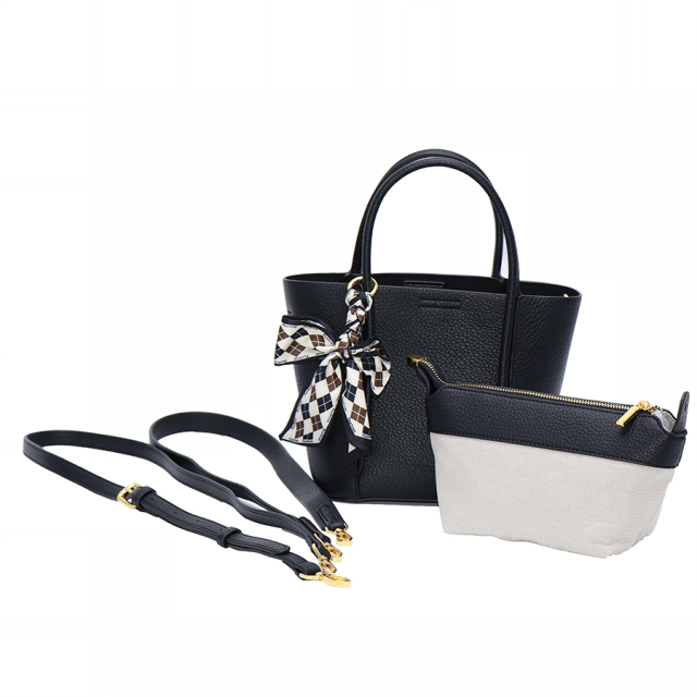 Popular Elegant Stylish Support Customization PU Leather Purses Bucket Bag Handbag