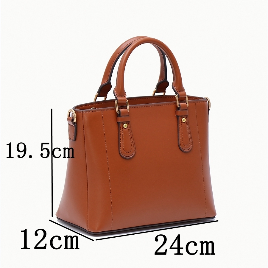 Luxury Elegant High Capacity Genuine Leather Handbag Crossbody Bag for Women Shopping Travel