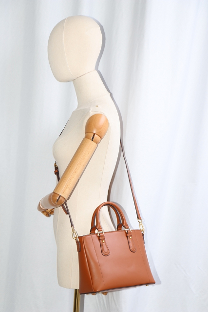 Luxury Elegant High Capacity Genuine Leather Handbag Crossbody Bag for Women Shopping Travel