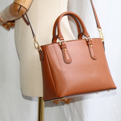 Luxury Elegant High Capacity Genuine Leather Handbag Crossbody Bag for Women Shopping Travel