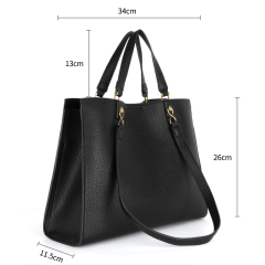 Fashionable Large Capacity PU Leather Women's Shoulder Bags Crossbody Bag for Shopping
