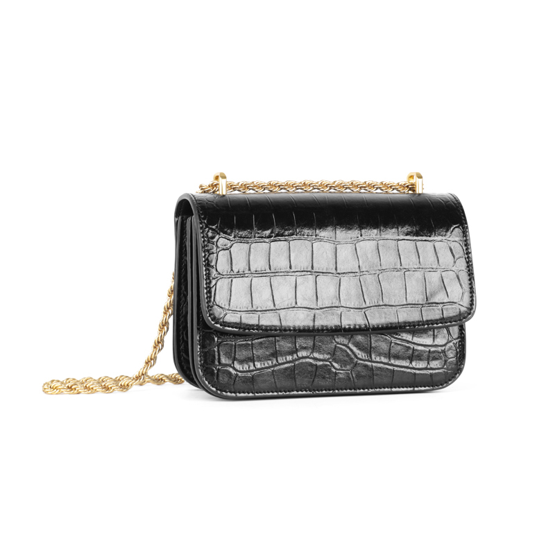 Large Capacity Genuine Leather Support Customized Chain Shoulder Bag Crossbody Bag for Women