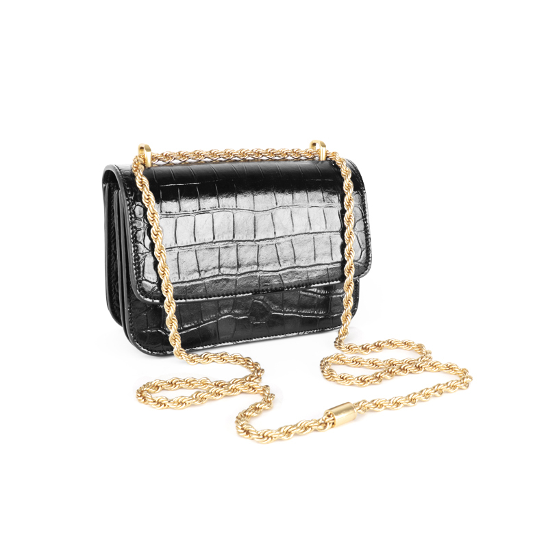 Large Capacity Genuine Leather Support Customized Chain Shoulder Bag Crossbody Bag for Women