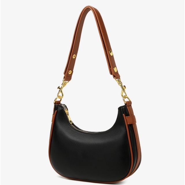 Fashionable Multi Functional PU Leather Shoulder Bag Underarm Bag for Women