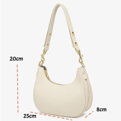 Fashionable Multi Functional PU Leather Shoulder Bag Underarm Bag for Women