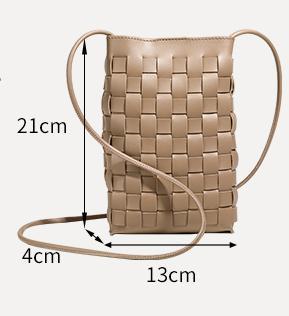 Factory Wholesale Casual PU Woven Crossbody Bag Underarm Bags for Women