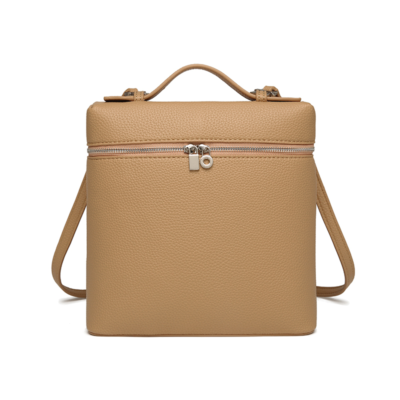 Fashionable Trendy PU Leather Handbag Backpack for Women's Daily Work and Leisure Travel