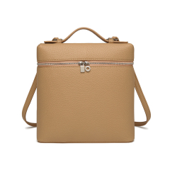 Fashionable Trendy PU Leather Handbag Backpack for Women's Daily Work and Leisure Travel