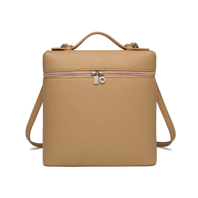 Fashionable Trendy PU Leather Handbag Backpack for Women's Daily Work and Leisure Travel