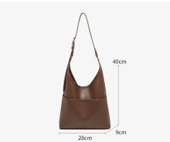 Luxury Designer Large Capacity PU Leather Women Girl Handbag Tote Bag for Shopping Daily Commuting