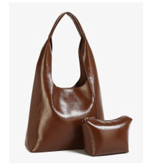 Popular High Capacity PU Leather Women's Underarm Bag Tote Bags Crossbody Bags for Daily Commuters