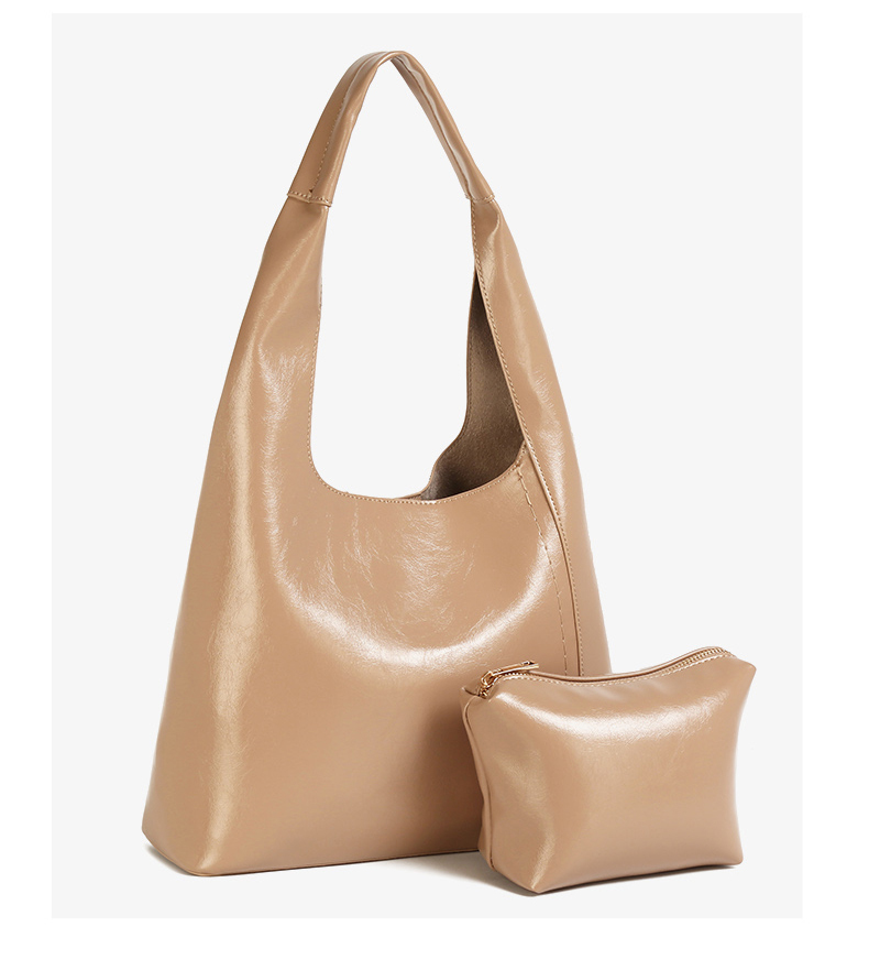 Popular High Capacity PU Leather Women's Underarm Bag Tote Bags Crossbody Bags for Daily Commuters