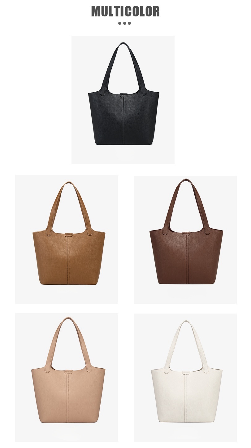 High Quality Casual Large Capacity PU Leather Handbag Crossbody Bag Tote Bag for Outing