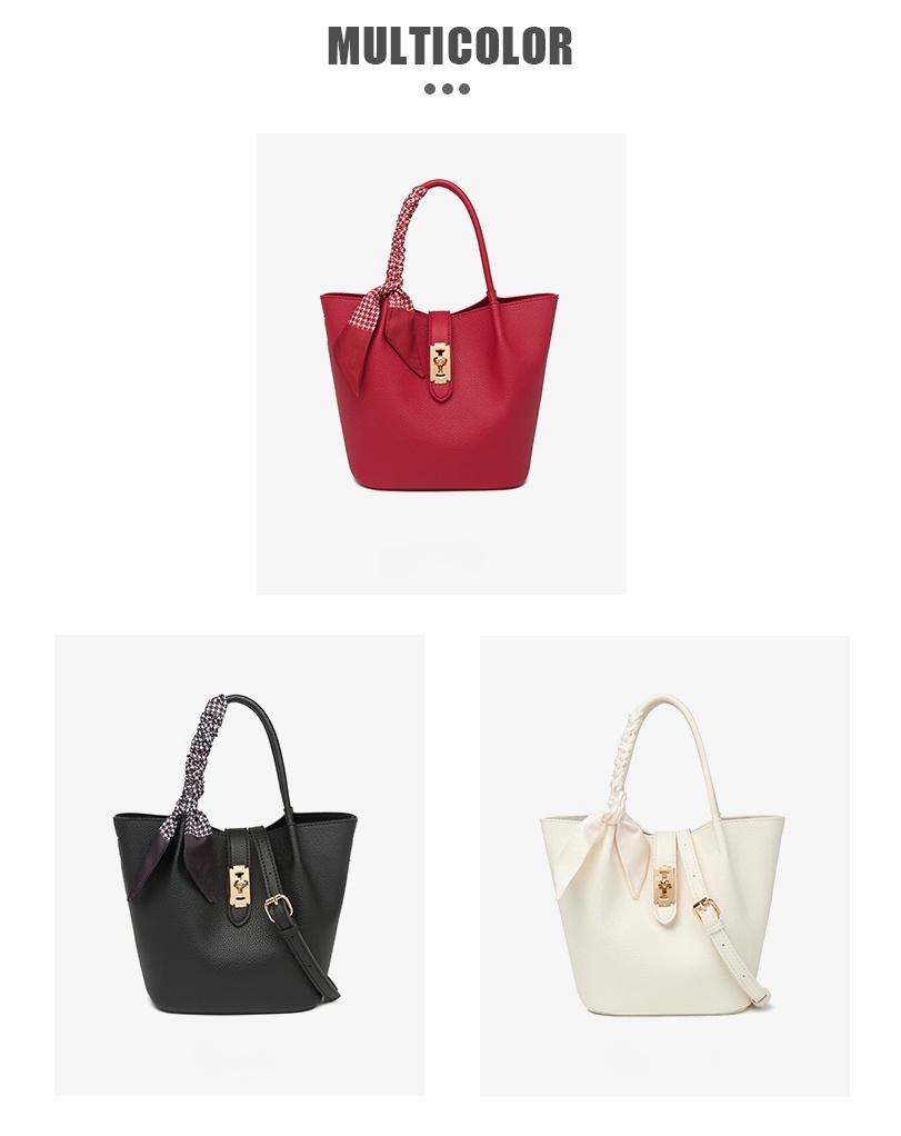 New Product Portable Soft PU Leather Handbag Shoulder Bags Tote Bag for Women