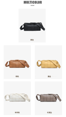 New Designer PU Leather Pillow Handbags Shoulder Crossbody Bags for Women