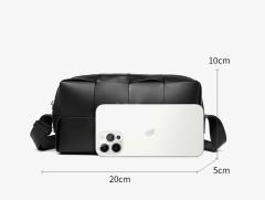 Elegant Casual New Designer PU Leather Womem's Crossbody Woven Bag Shoulder Messenger Bags for Shopping