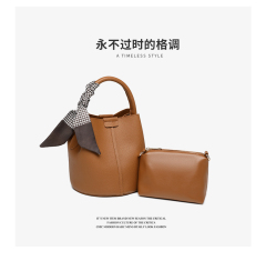 New Arrivals PU Leather Handbag Bucket Bag Shoulder Crossbody Bag for Women