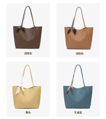 Factory Wholesale New Style PU Leather Women's Handbag Tote Bags Underarm Bag for Shopping
