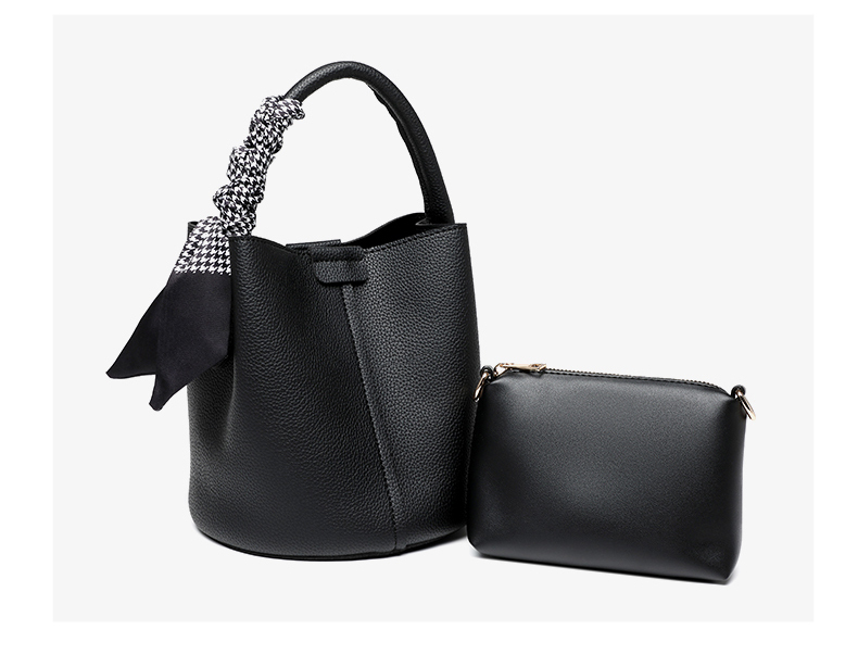 New Arrivals PU Leather Handbag Bucket Bag Shoulder Crossbody Bag for Women