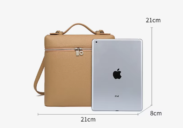 Fashionable Trendy PU Leather Handbag Backpack for Women's Daily Work and Leisure Travel