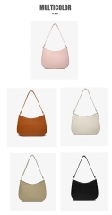Fashionable PU Leather Underarm Bag Women's Bag Shoulder Bag for Shopping Daily Commuters