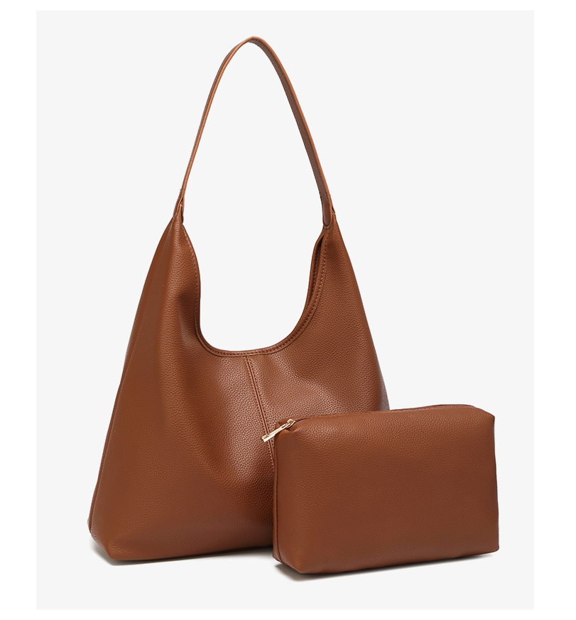 New Design New Fashionable Low MOQ PU Leather Underarm Tote Bag Shoulder Bag for Women