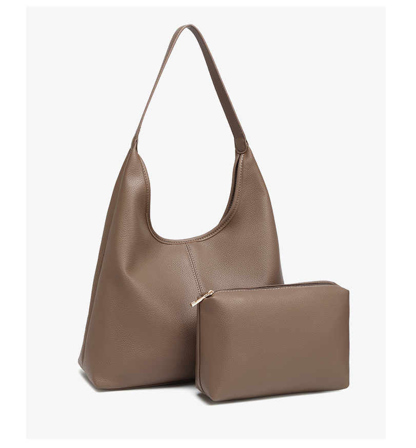 New Design New Fashionable Low MOQ PU Leather Underarm Tote Bag Shoulder Bag for Women