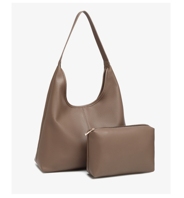New Design New Fashionable Low MOQ PU Leather Underarm Tote Bag Shoulder Bag for Women
